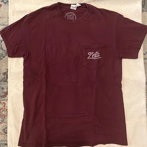 ZTA maroon Dad’s weekend short sleeve